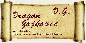 Dragan Gojković vizit kartica